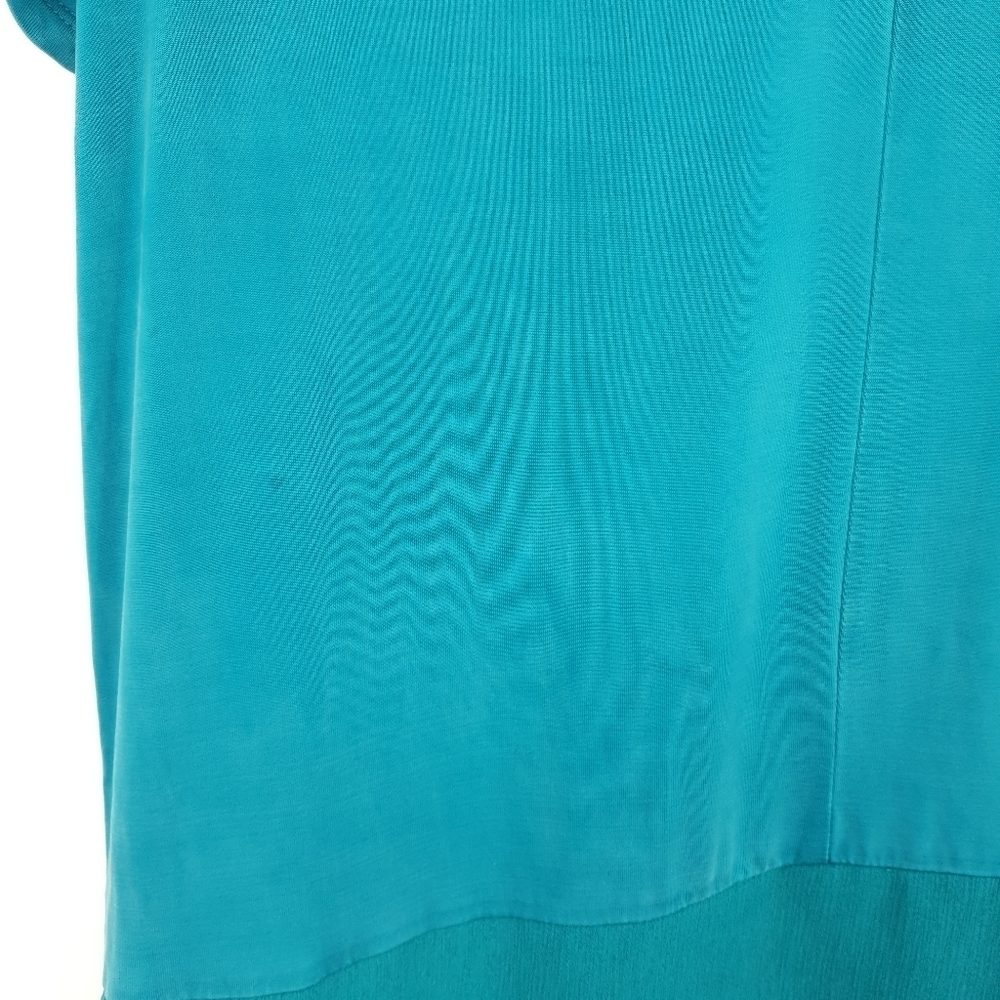 Dolan Left Coast Collection Turquoise Shirt Dress Gauzy Skirt Women's Medium - Picture 10 of 11